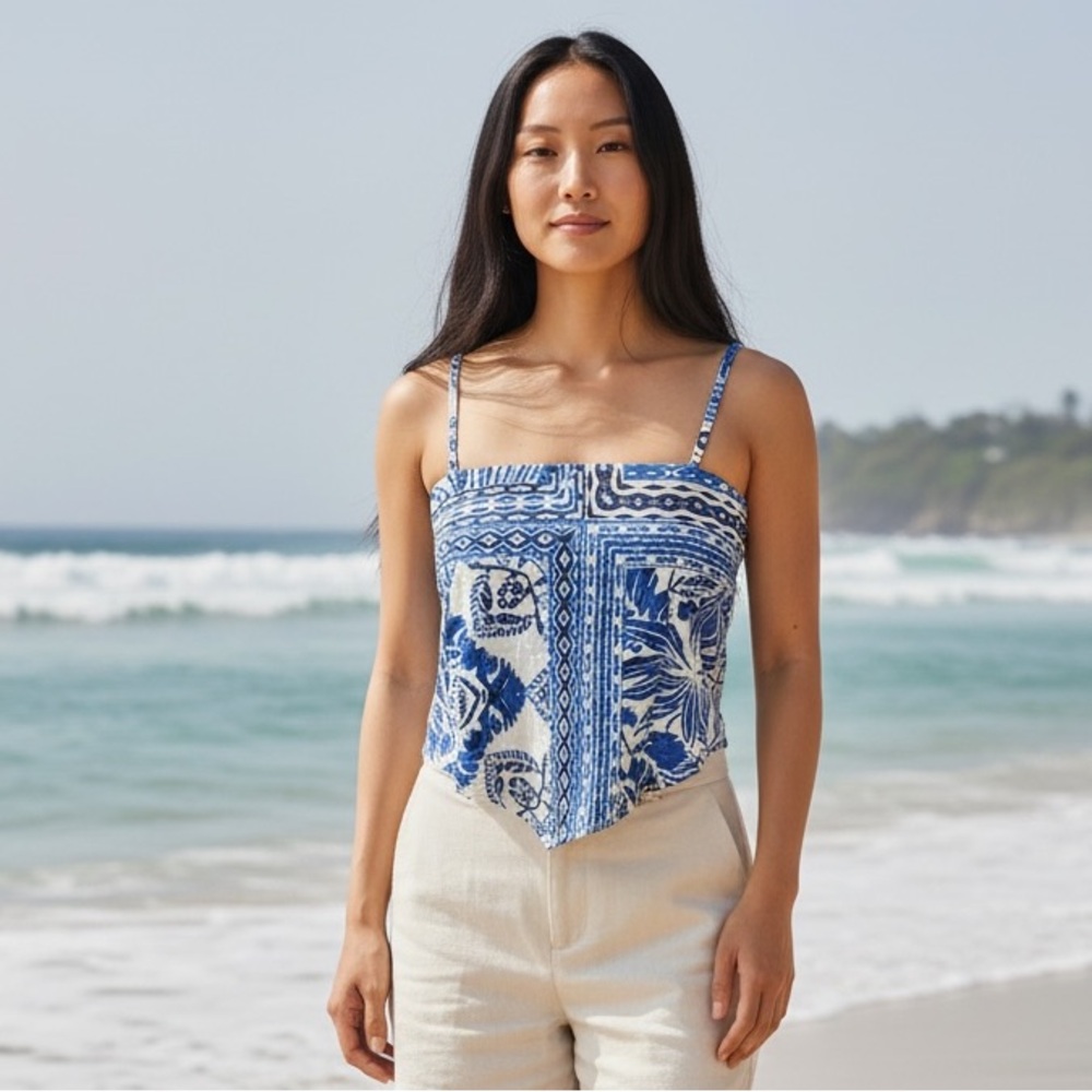 227. NWOT True Destination Blue Tops